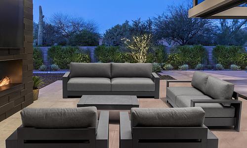 Gio 7 Seater Outdoor Set - Anthracite #125
