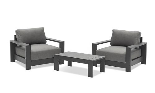 Gio 2 Seater Outdoor Set - Anthracite #29