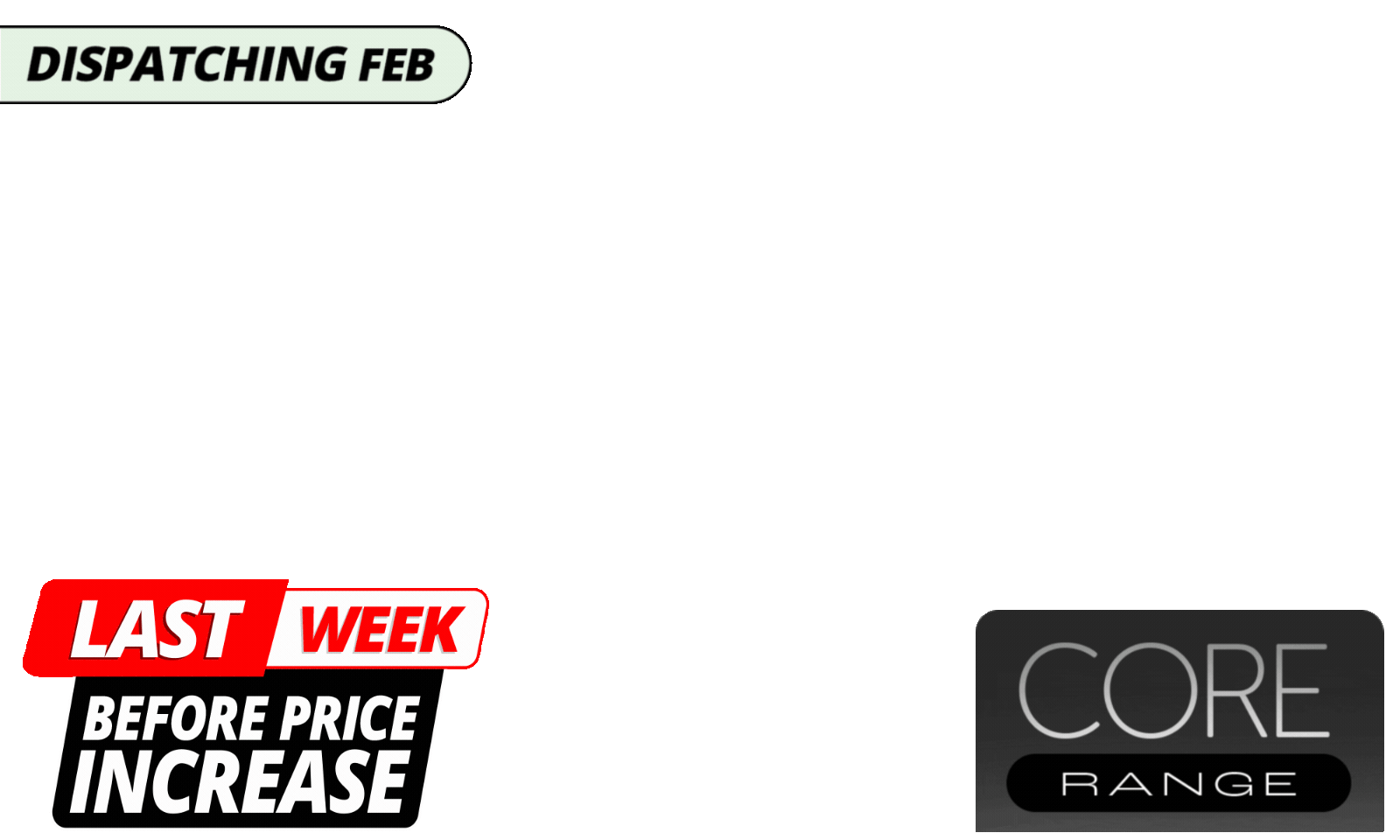 <p>We don’t love putting prices up, but rising costs mean selected pergola prices will be increasing soon. <strong>Secure your Core Pergola at today’s price now, with selected sizes available for February dispatch. First in, first served. </strong></p><p></p>