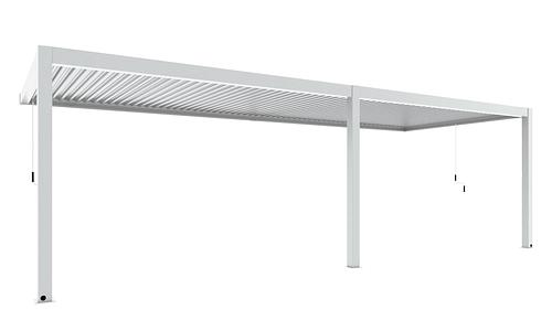 Luxe Louvres 8 x 3m Wall Mounted -White/White (FS) #121