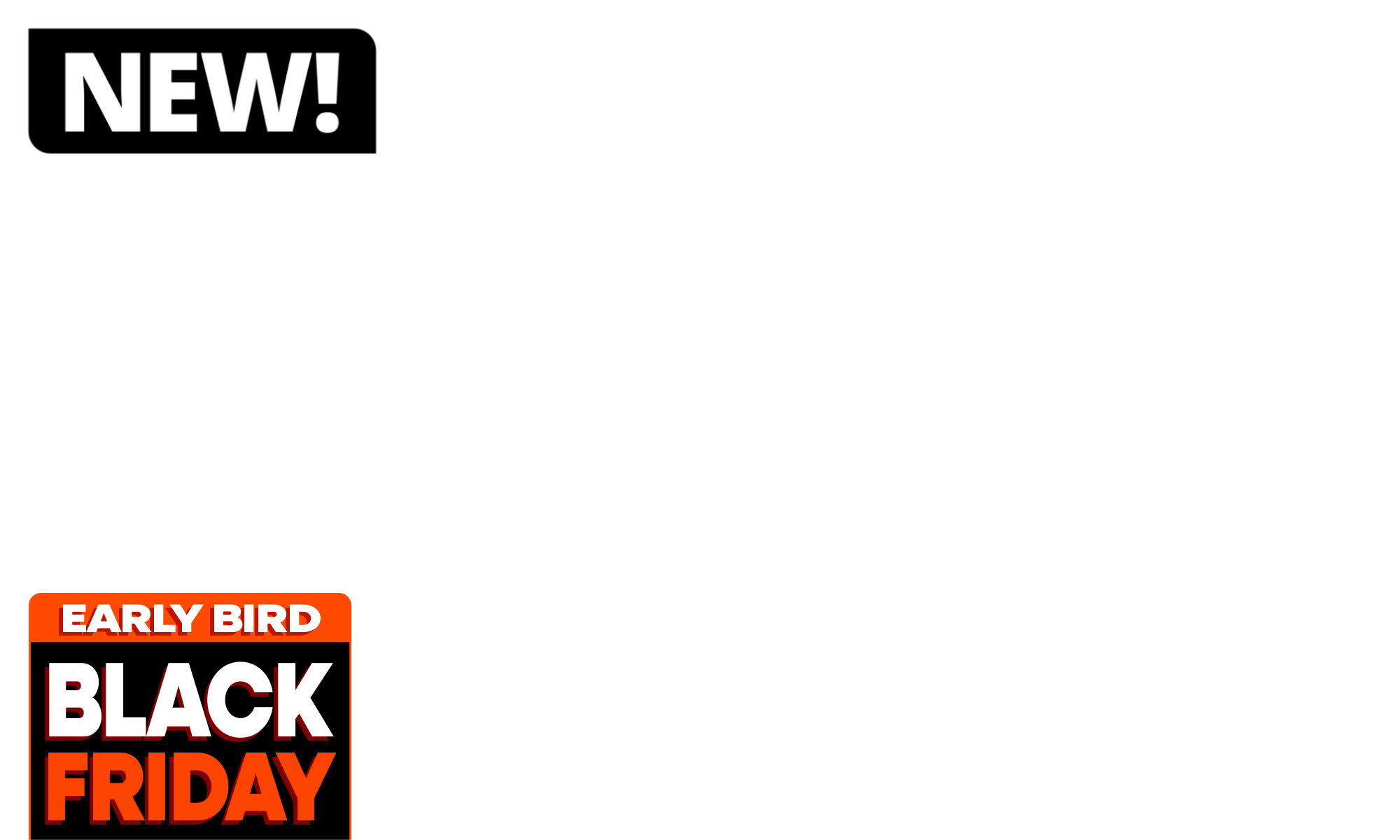 <span><b>Early Bird Black Friday Deals</b></span><span><b> </b>are here and the savings are just getting started 🔥</span><span> Enjoy <b>epic deals, fresh drops, and summer favourites for less.</b></span><span> </span><i>Limited Time Only or while stocks last. </i><i>T's &C's Apply.</i>