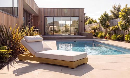 Gio Sun Lounger - Oak Look #194