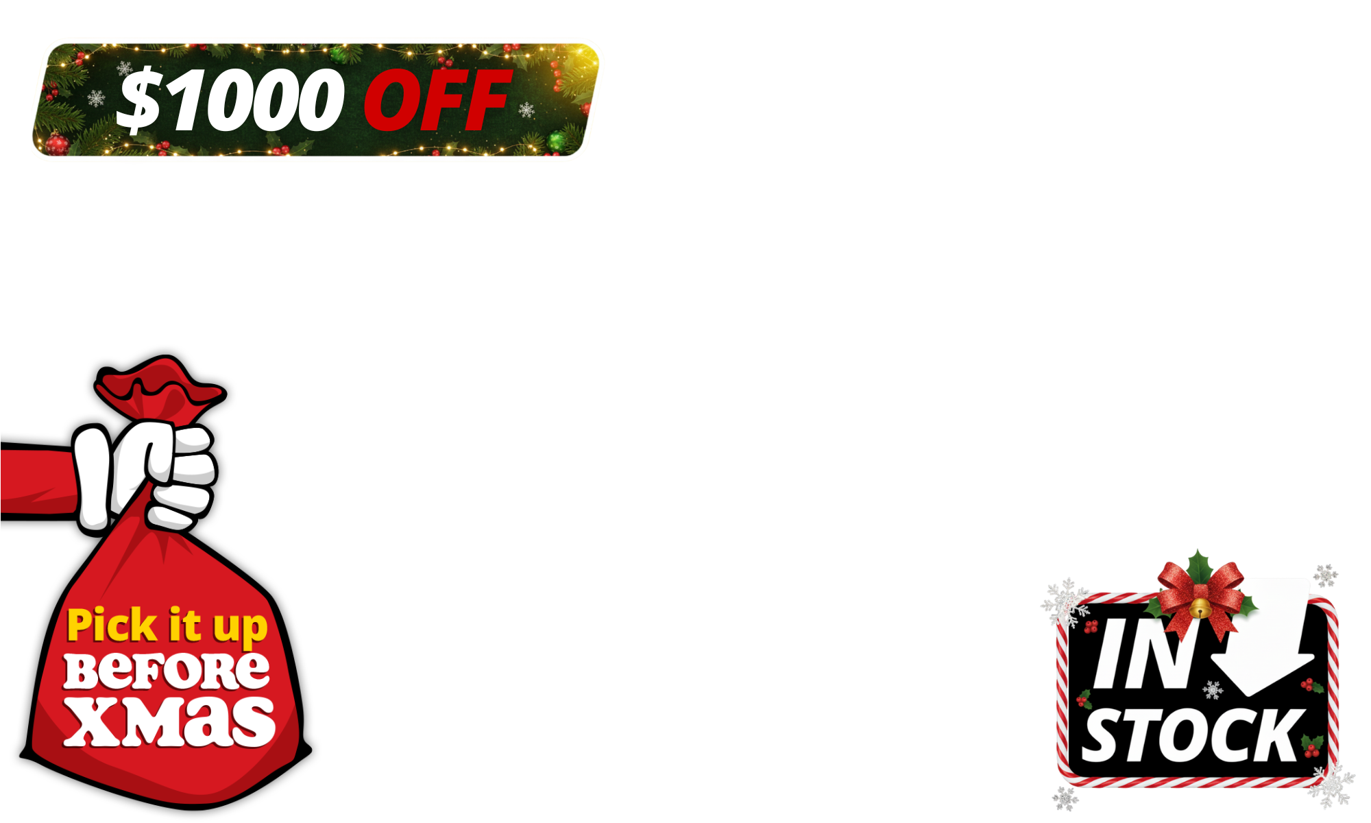 If it’s not under the tree yet… don’t panic. We’ve got it <b>IN STOCK NOW</b> and <b>ready for Christmas pick-up</b>. Last-minute legends, this one’s for you 🎄😉