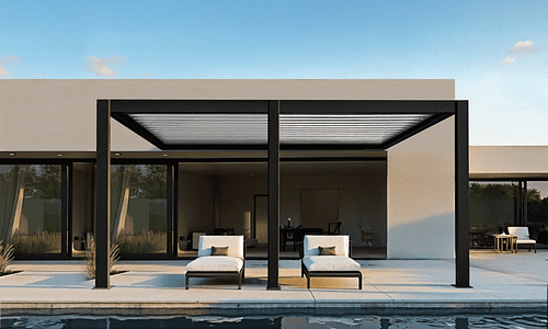 Luxe Louvre 3m Wall Mounted Legs #37