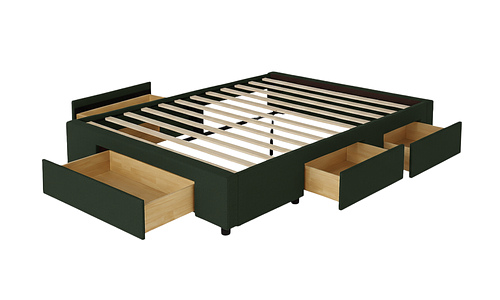 Sutton Velvet Bed Base with Storage Drawers - Forrest #24