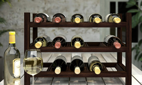 Holger 15/30 Bottle Wine Rack - 4 Colours #1