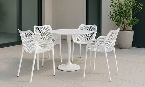 Verve Outdoor Chair - Matte White #156
