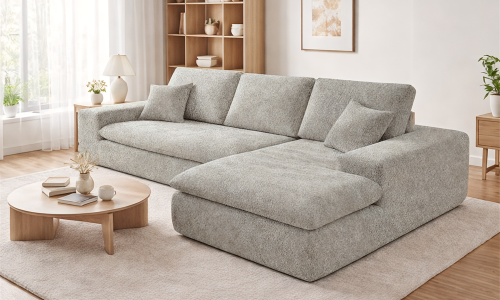 Milly 3 Seater Expandable Sofa with Chaise -  8 Colours #1
