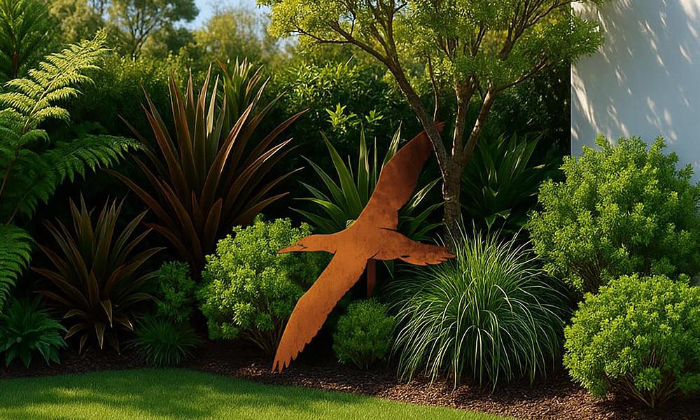 Laser Cut Corten Gannet Stake #30