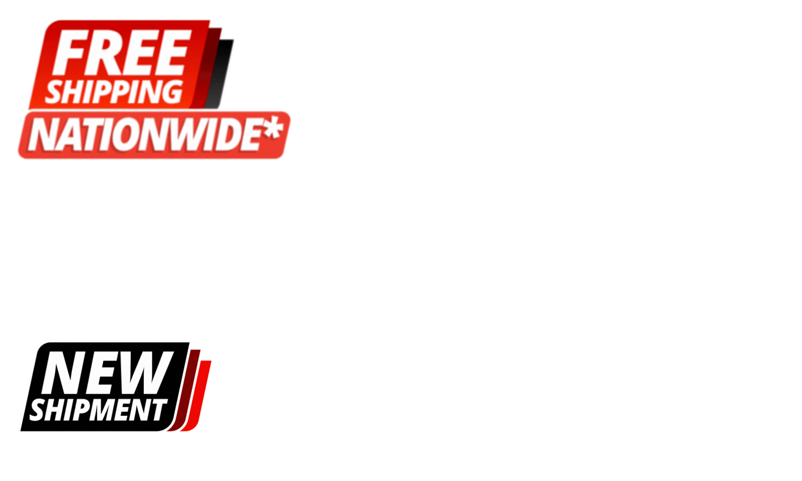 <div><b>NEW SHIPMENT! </b><span>Pimp your driveway and score<b> FREE nationwide delivery</b> on <b>selected sizes and styles. </b></span><span>Excludes 8m sizes.</span><i>T's &C's Apply.</i></div>