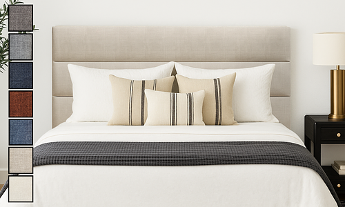 Mirelle Horizontal Panel Headboard - 7 Colours #2