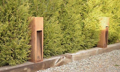 Pillar LED Solar Light - Corten #46