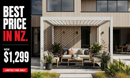 Elements 3m x 3m Freestanding Pergola #65