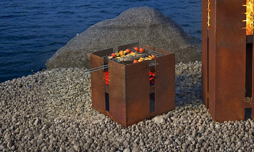 Luke Corten BBQ Grill - Small #122