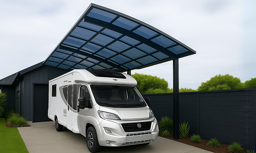 Caravan Cantilever Carport 7 x 3 x 3.5m - 3 Colours #1