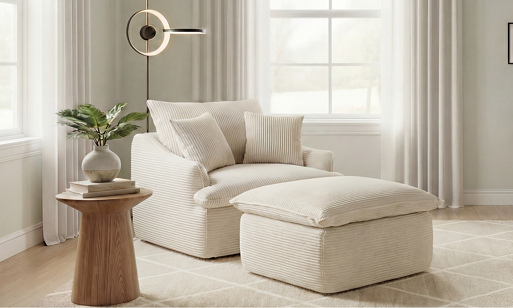 Jasper Expandable Leisure Chair and Ottoman #1