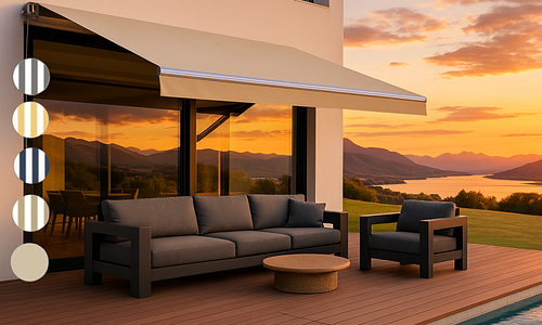 Retractable Awning 3m x 2.5m - 5 Colours #181