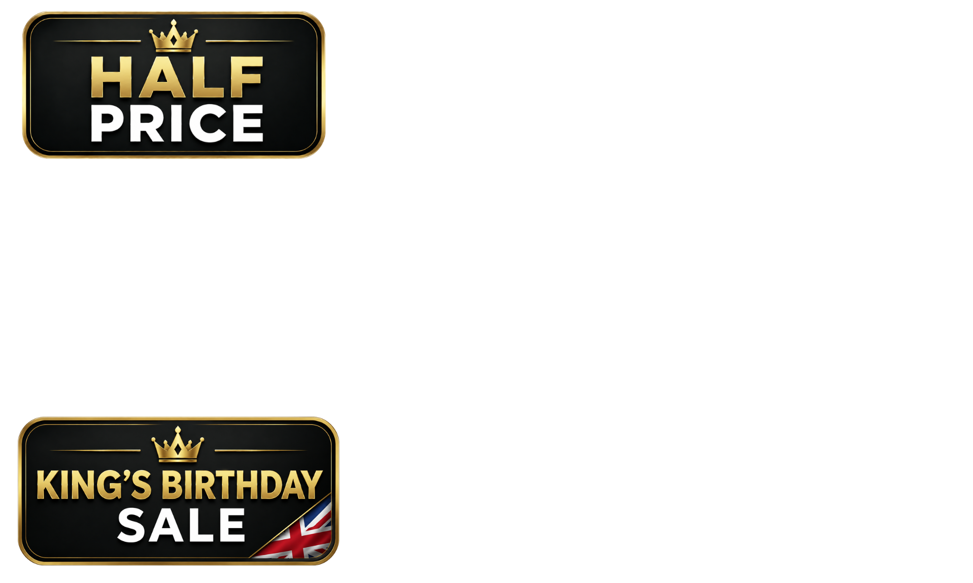 <strong>Royal Deals Have Landed 👑 </strong><span>Enjoy royal savings on selected <b>in-stock</b> favourites, ready to ship now. <b>5 days only,</b> while stocks last.</span>