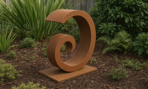 Corten Koru Sculpture #3