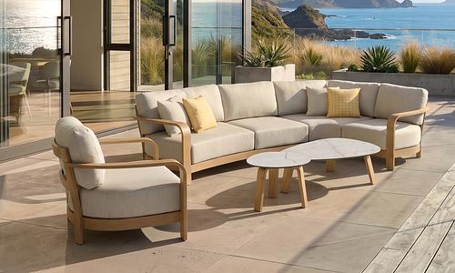 Havana 5 Seater Corner Lounge - Oak Wood-look #4