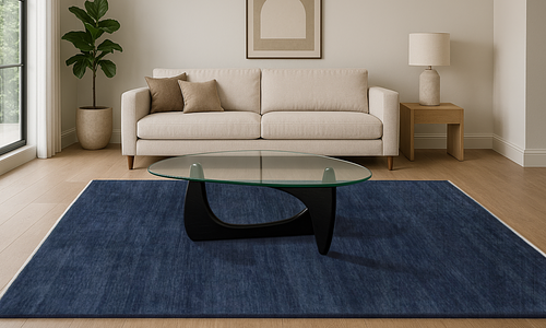Sundara Hand-Knotted NZ Wool Rugs - Indigo Blue - 4 Sizes #1