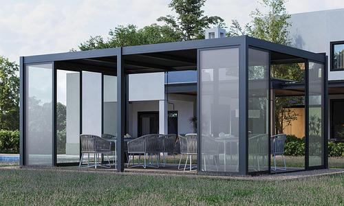 Luxe Louvre Framed Sliding Glass Doors - Freestanding #366