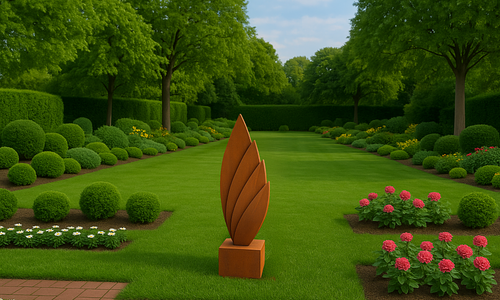 The Spearmint Corten Sculpture #1