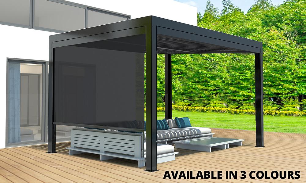 Pergola Drop Down Screen - 3m or 4m - Three Colours #1403