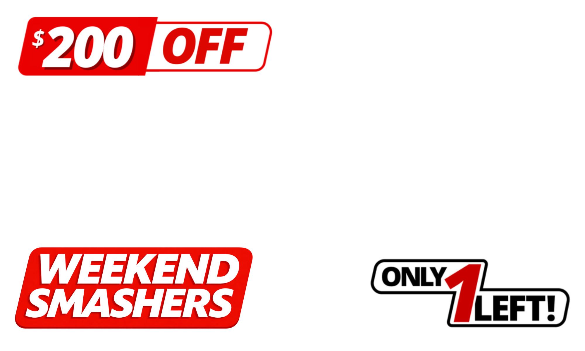 <span><b>WEEKEND SMASHERS!</b></span><span> </span>Start the weekend off with savings across hanging chairs, nightstands &amp; more. <em>T&amp;Cs apply.</em>