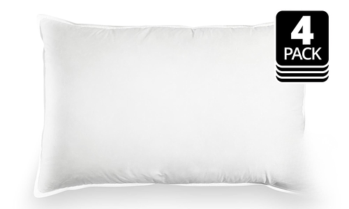 White Lotus 25/75 Duck Down and Feather Pillow - 4 Pack #50