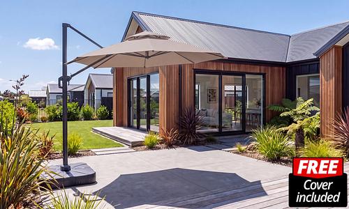 Lume Cantilever Umbrella - Taupe #98