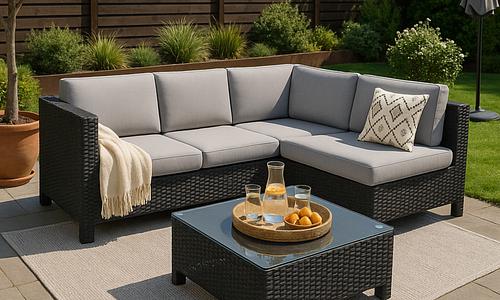 Stratford Wicker 5-Seater Corner Set #1