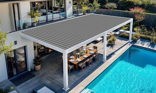 Luxe Louvres 8 x 4m Wall Mounted - 9 Variants (FS) #62