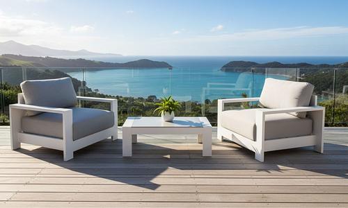 Gio 2 Seater Outdoor Set  - White #42