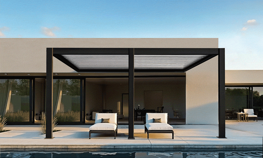 Luxe Louvre 3m Wall Mounted Legs #35