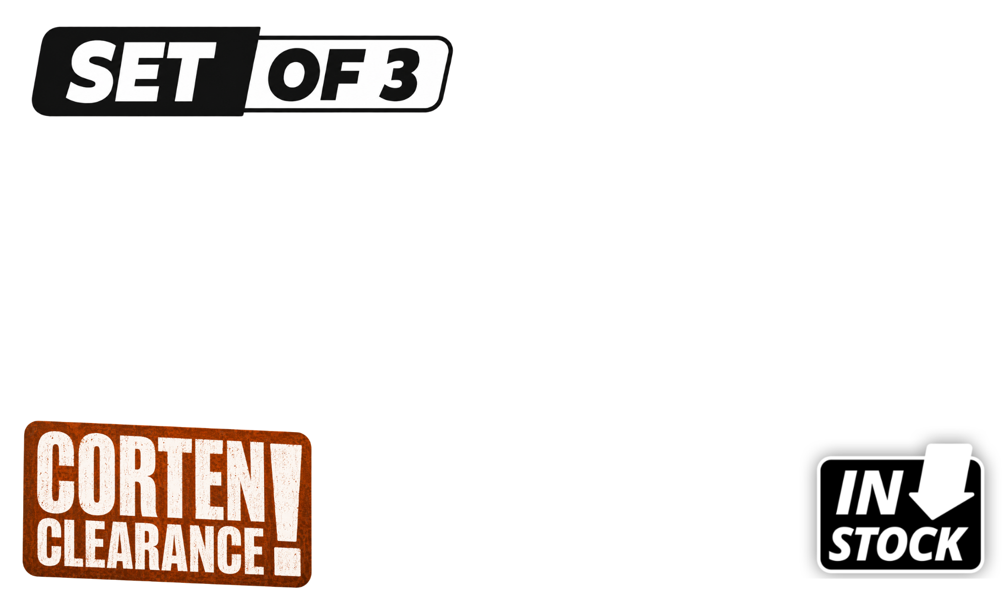 <span>Boring Garden? Not on Our Watch. </span><span>Add instant wow factor with <b>selected in-stock Corten pieces now up to $600 off. </b></span><span>T&Cs apply.</span><div><br></div><div><br></div>
