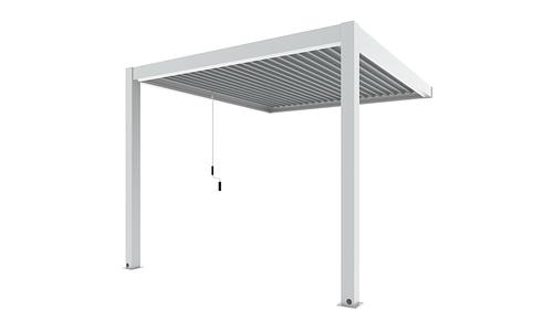 Luxe Louvres 3 x 3m Wall Mounted - White/White  #116