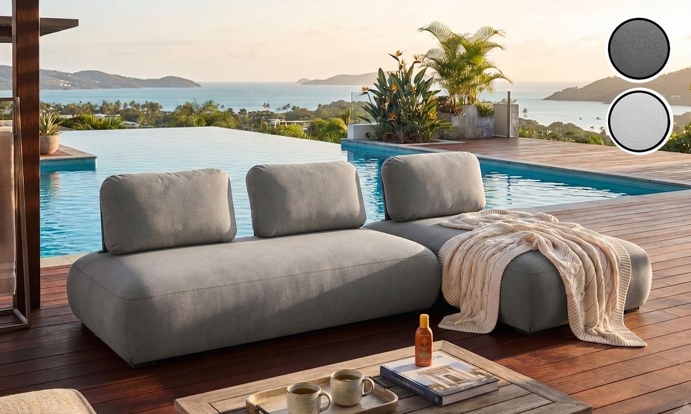 Puff L-Shape Lounger Set - 2 Colours #7
