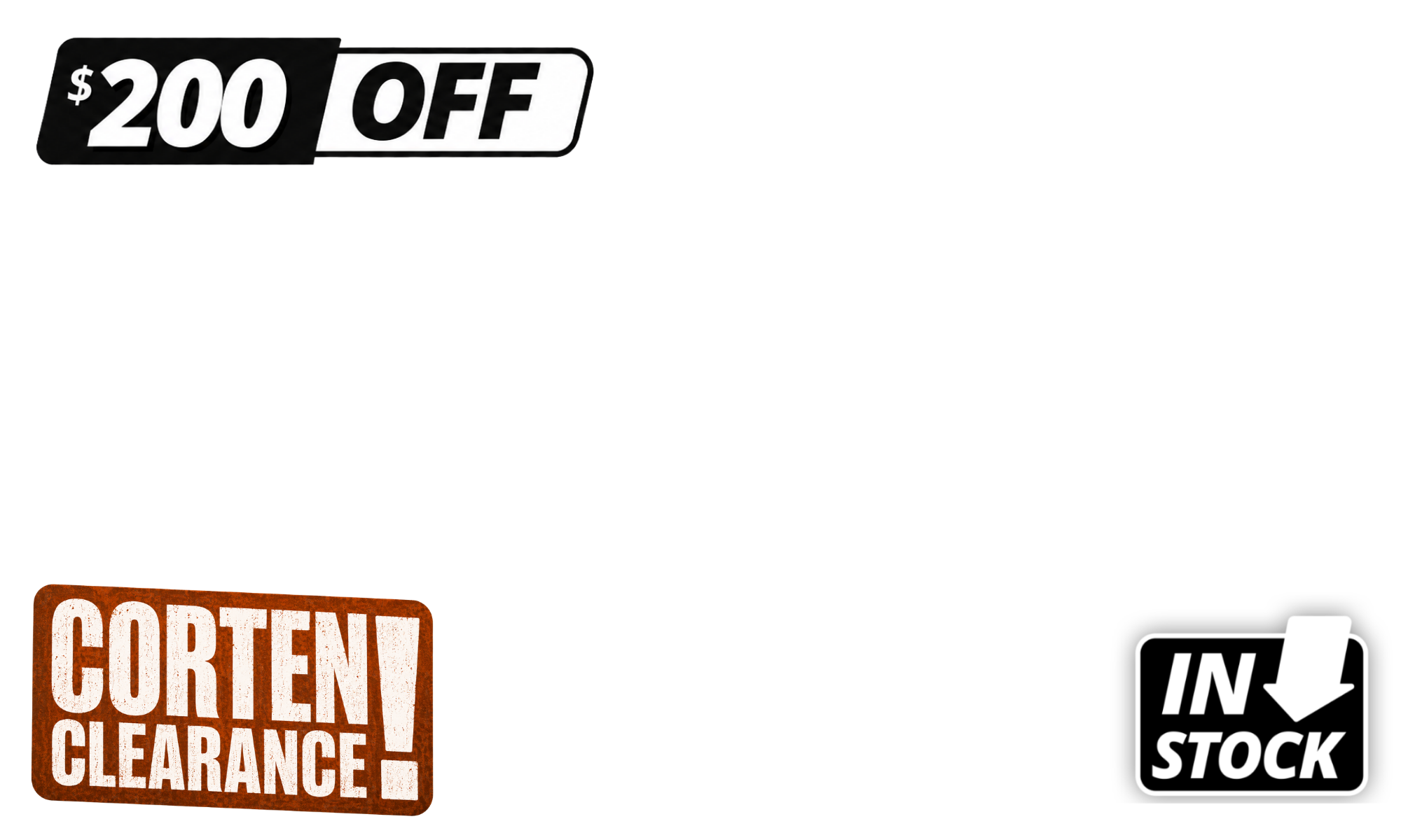 <span>Boring Garden? Not on Our Watch. </span><span>Add instant wow factor with <b>selected in-stock Corten pieces now up to $600 off. </b></span><span>T&amp;Cs apply.</span><div><br></div><div><br></div>