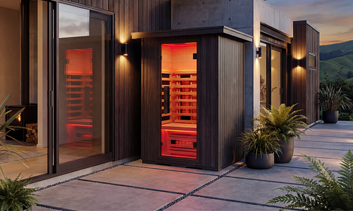 Nova Black Infrared Outdoor Sauna - 1 Person #1