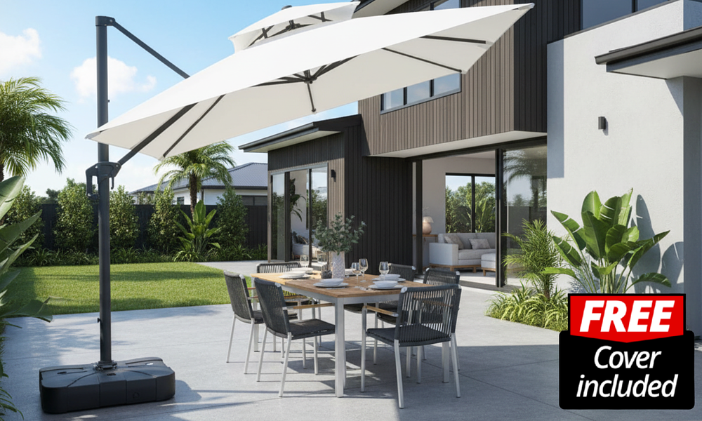Lume Cantilever Umbrella - White #92