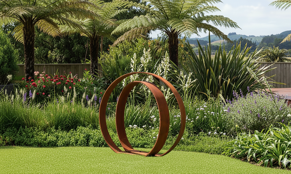 Osca Corten Sculpture - 110cm Diameter #102