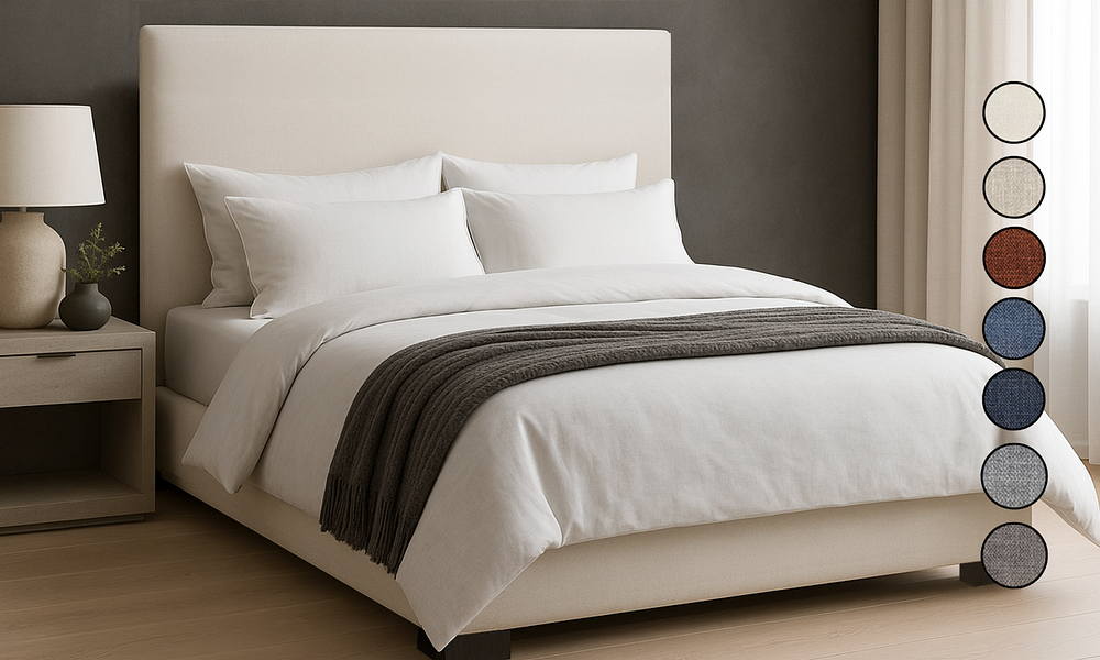 Ravello Bed with Drawers - Mid Headboard (Selected Sizes & Colours) #49