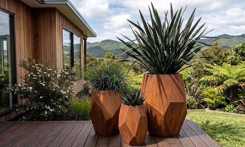 Ares Corten Planters - Set of 3  #2
