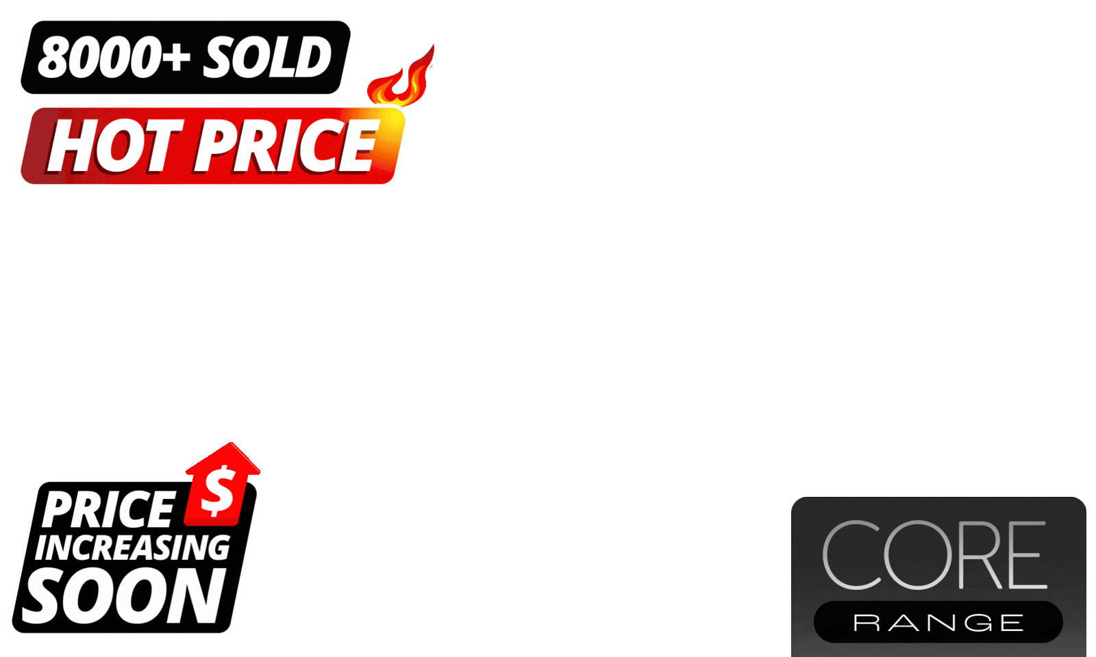 Aluminium prices are on the rise.. which means our <b>Core Range will be increasing in price soon</b>. We wanted to give you the heads up first, <b>lock in today’s pricing now</b> before the increase hits. If you’ve been thinking about it, this is your moment to secure current pricing and save yourself the jump later.