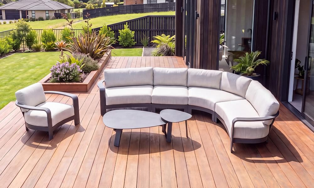 Havana 5 Seater Corner Lounge - Ebony Wood-look #3