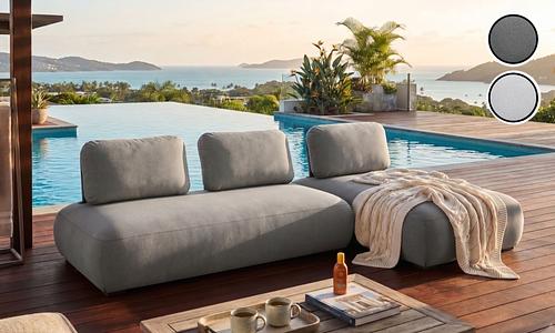 Puff L-Shape Lounger Set - 2 Colours #7