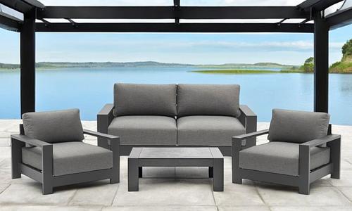 Gio 4-Seater Sofa Set - Anthracite #21
