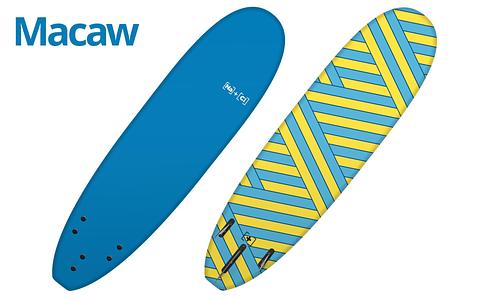 Macaw Soft Surfboard - 7' & 8' Sizes #321