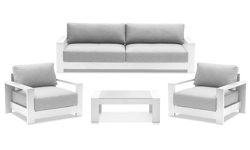 Gio 5-Seater Sofa Set - White #43